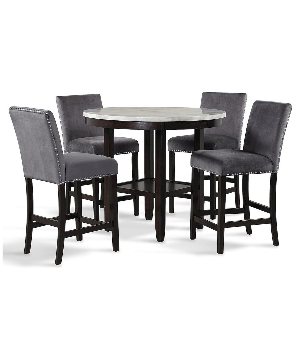 New Classic Furniture Celeste Round Wood Counter Table