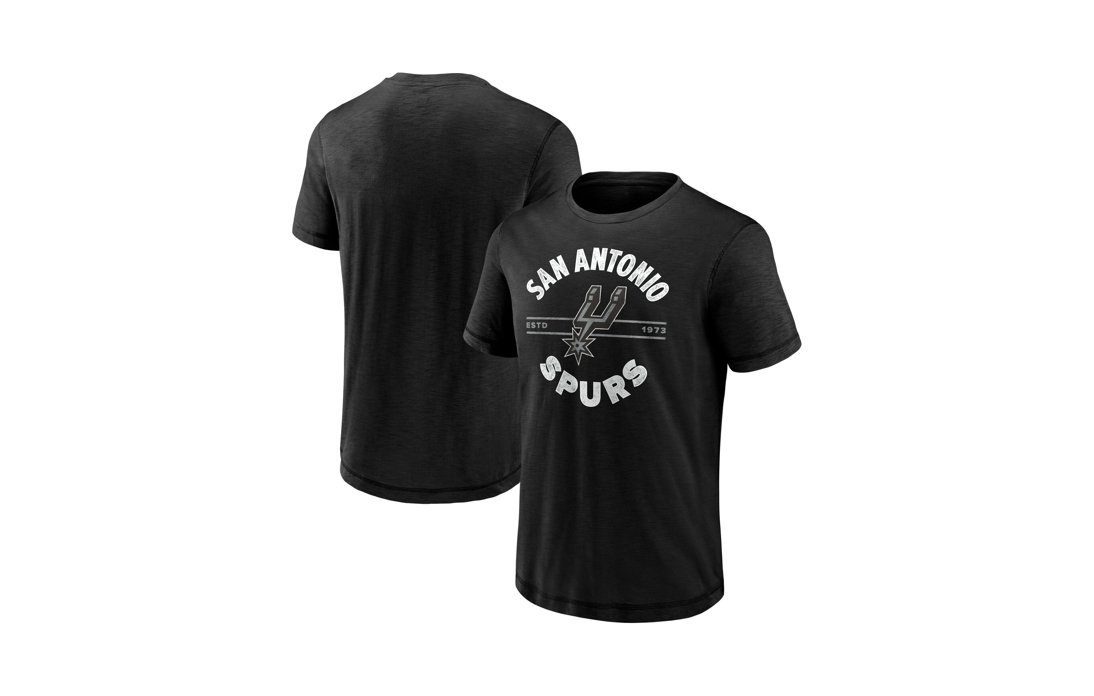 Fanatics Men's Black San Antonio Spurs Established Slub T-Shirt