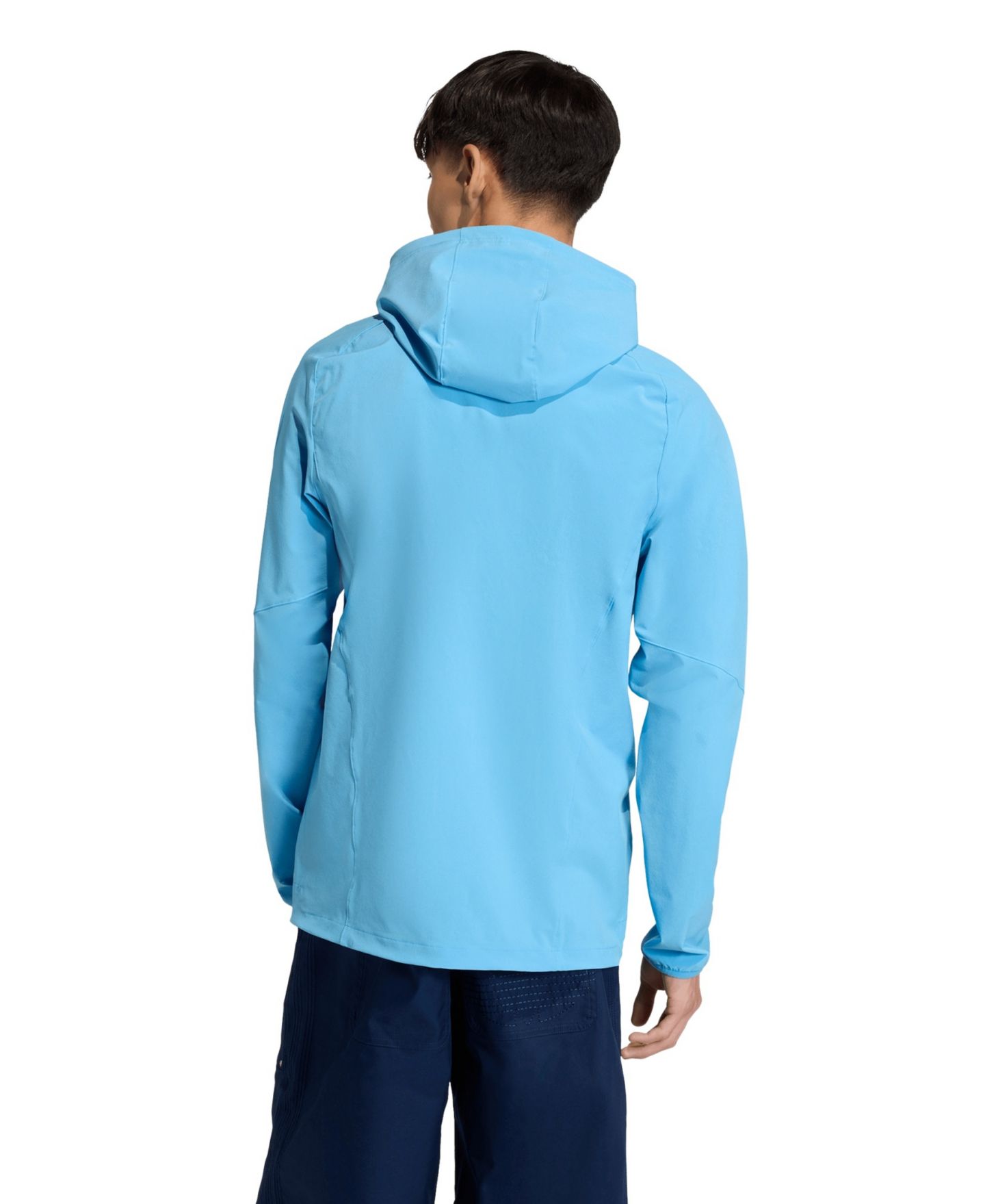 Мужская куртка adidas Light Blue Philadelphia Union Tiro Travel Full-Zip Hooded Windbreaker — фото 2