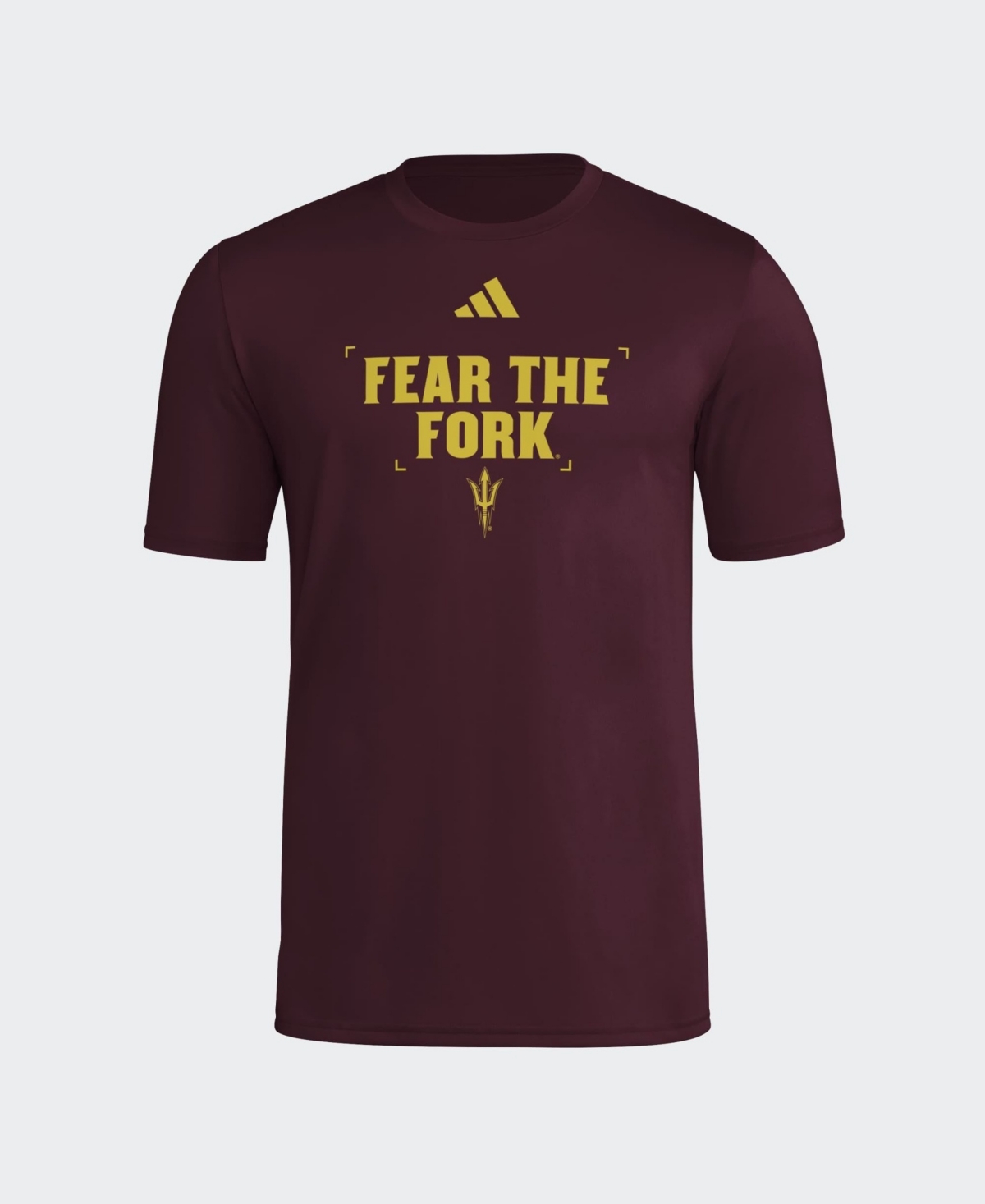 Adidas Men's Maroon Arizona State Sun Devils Locker Slogan Football Pre-Game T-Shirt - Maroon