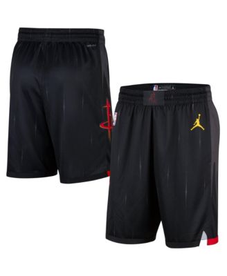 Men's Black Houston Rockets Statement Edition Swingman Shorts