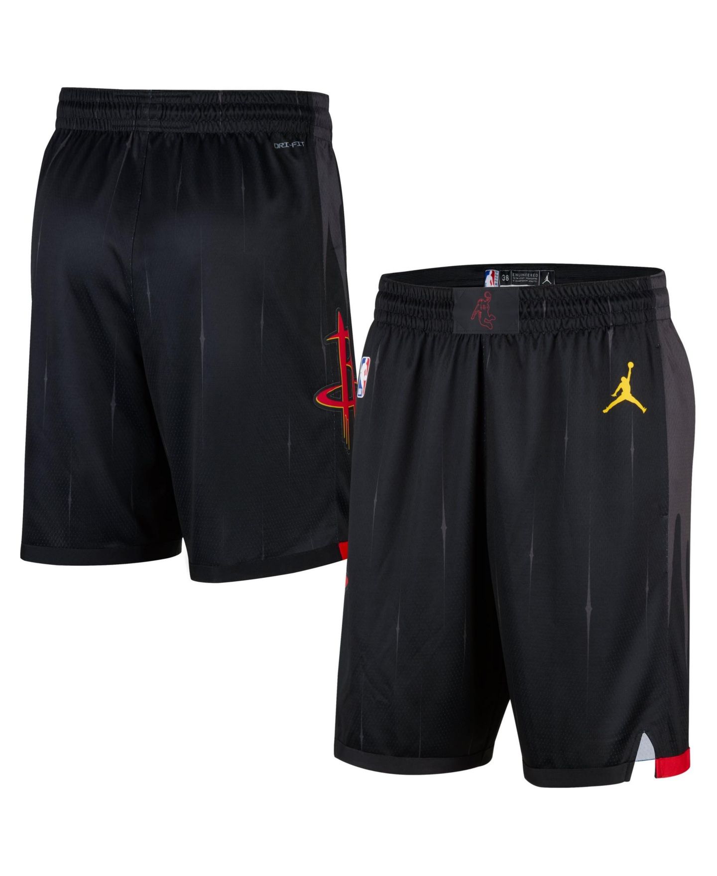 Мужские шорты Jordan Black Houston Rockets Statement Edition Swingman — фото 1