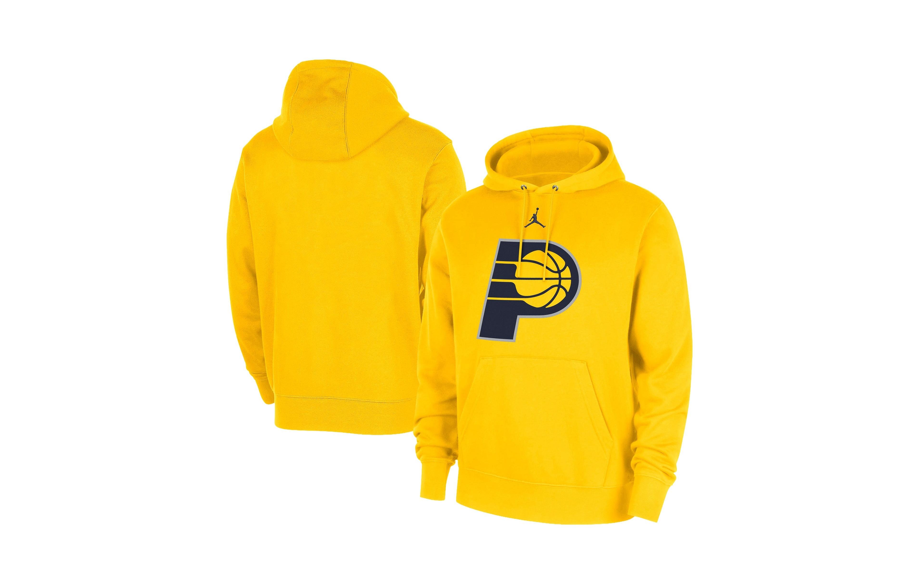 Jordan Men's Gold Indiana Pacers Statement Edition Club Fleece Hoodie