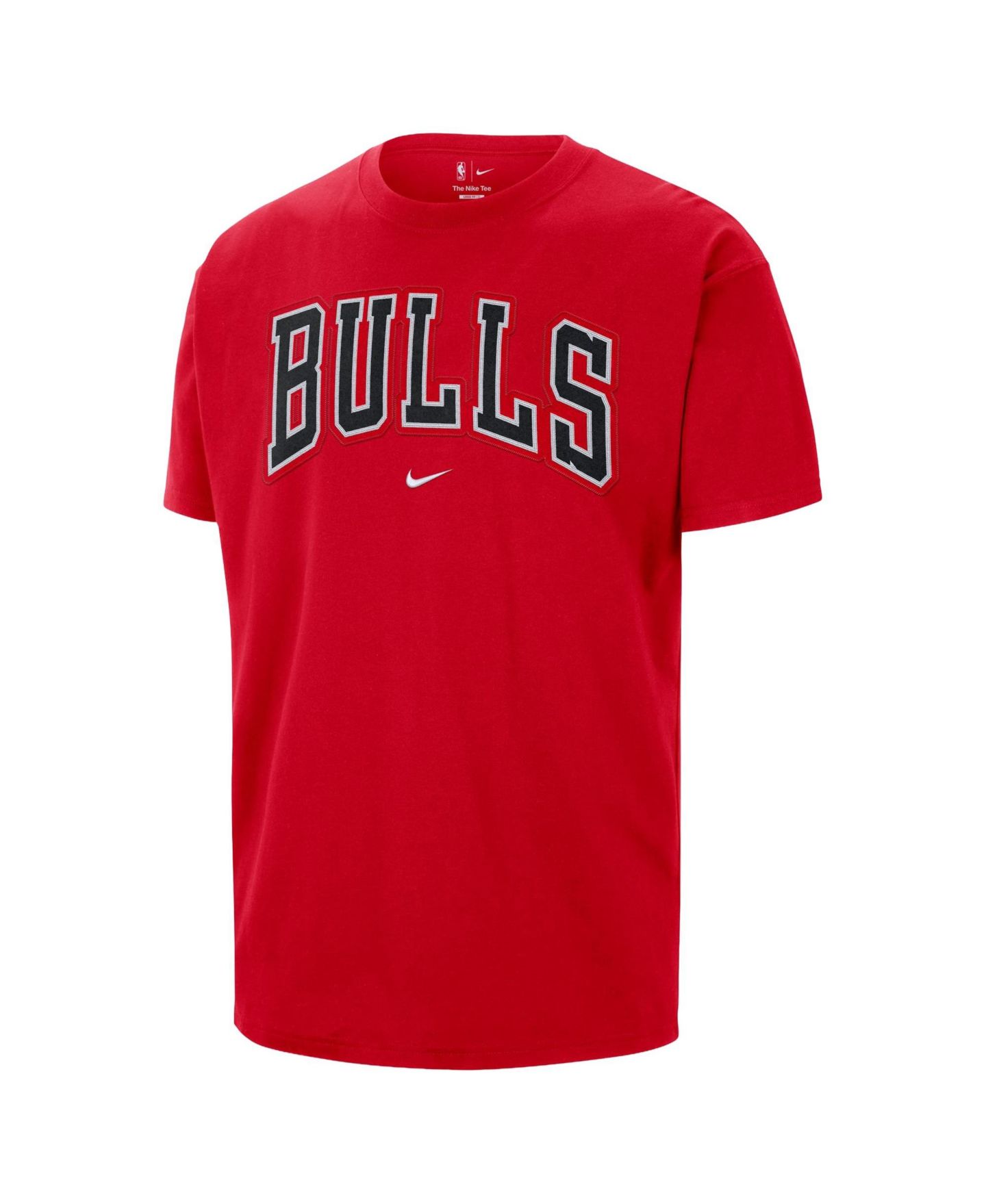 Мужская футболка Nike Red Chicago Bulls Twill Logo — фото 2