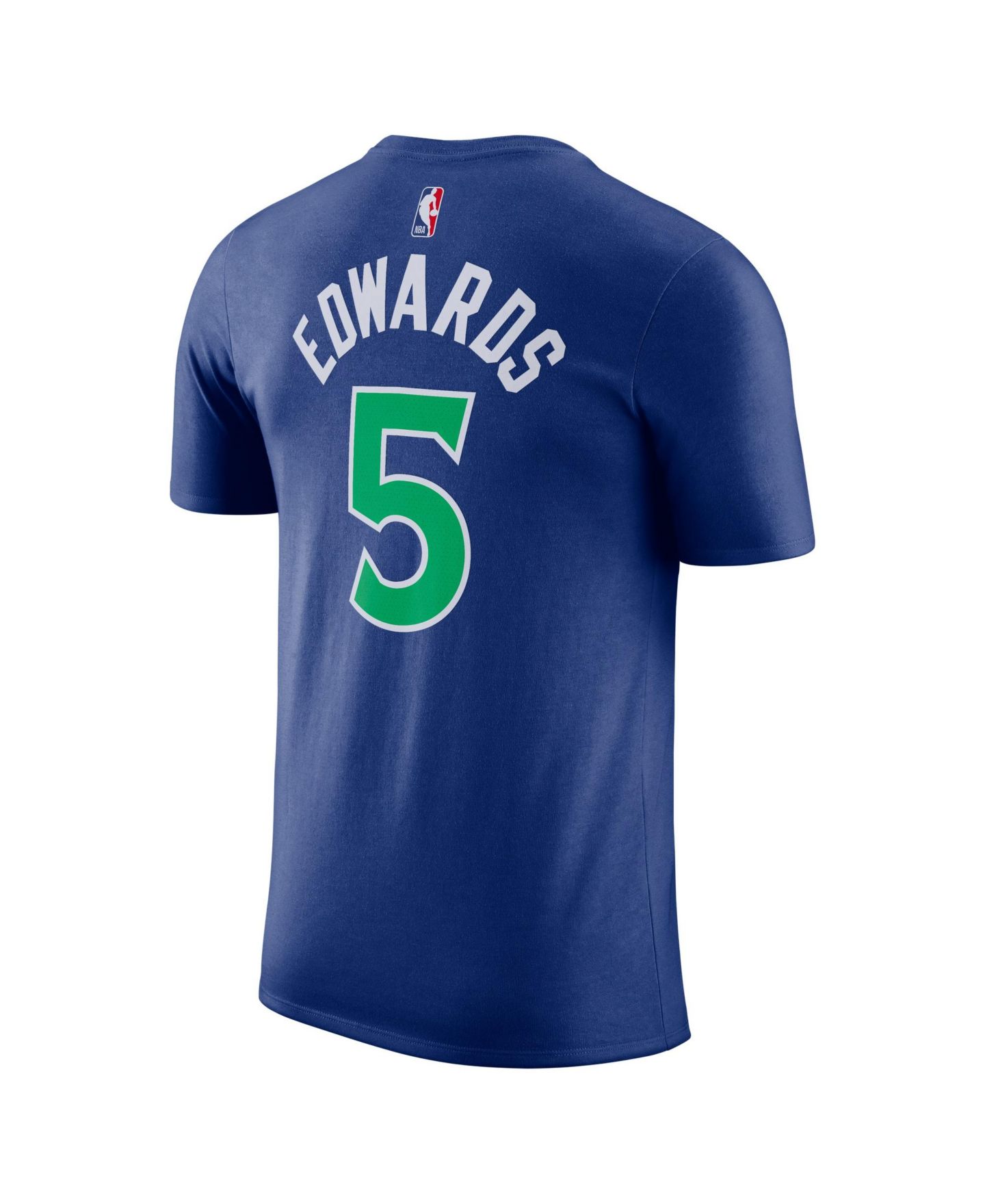Мужская футболка Nike Anthony Edwards Blue Minnesota Timberwolves Icon Name & Number — фото 3