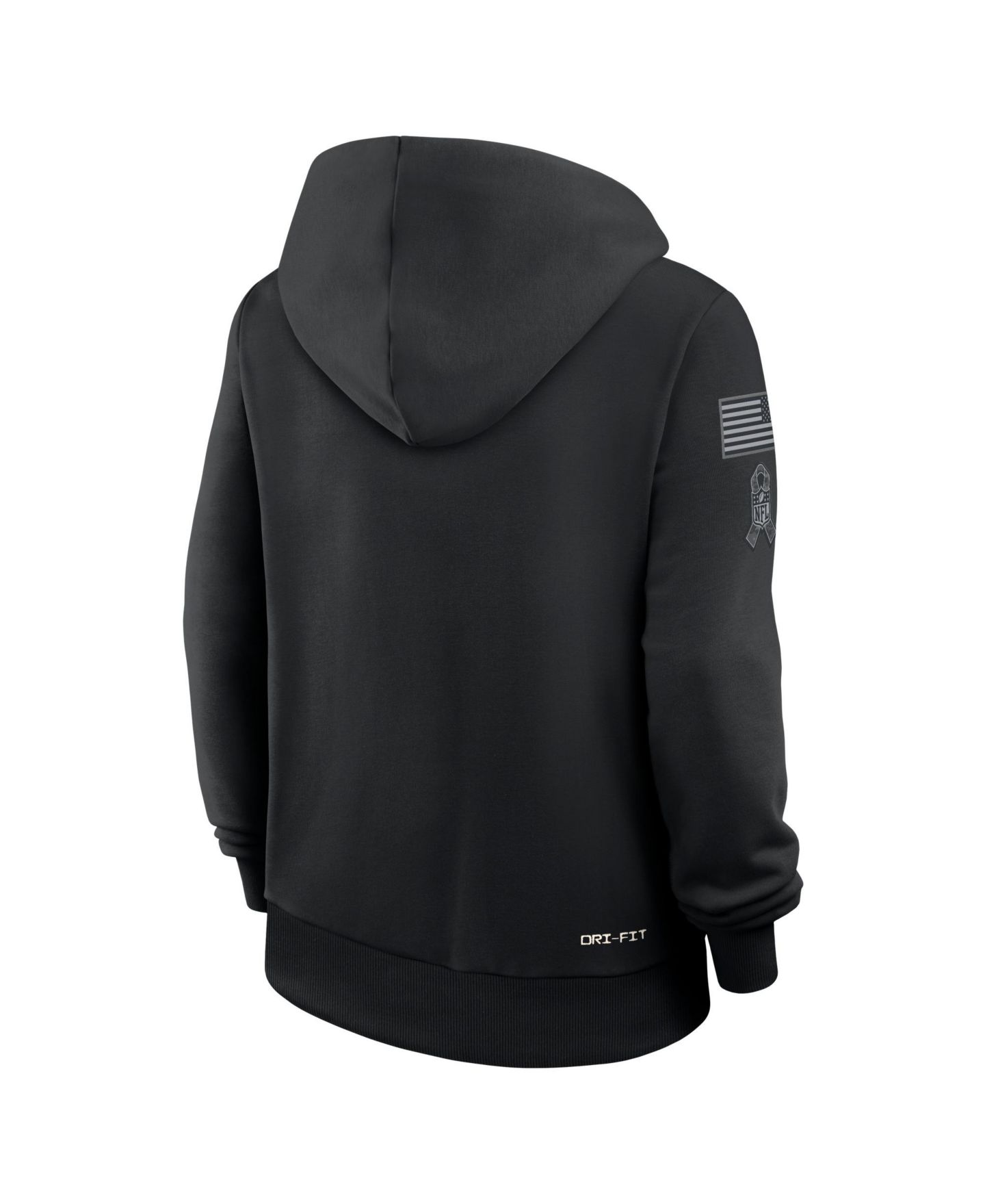 Женское худи Nike Black Dallas Cowboys 2026 Salute to Service Sideline Dri-FIT Pullover — фото 4