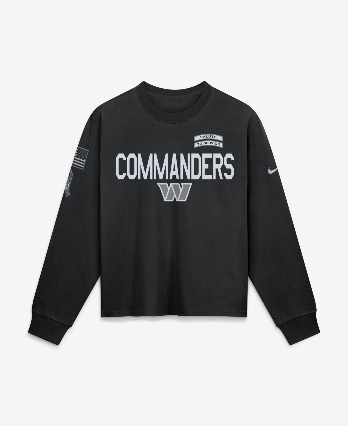Nike Women's Black Washington Commanders 2026 Salute to Service Sideline Long Sleeve T-Shirt