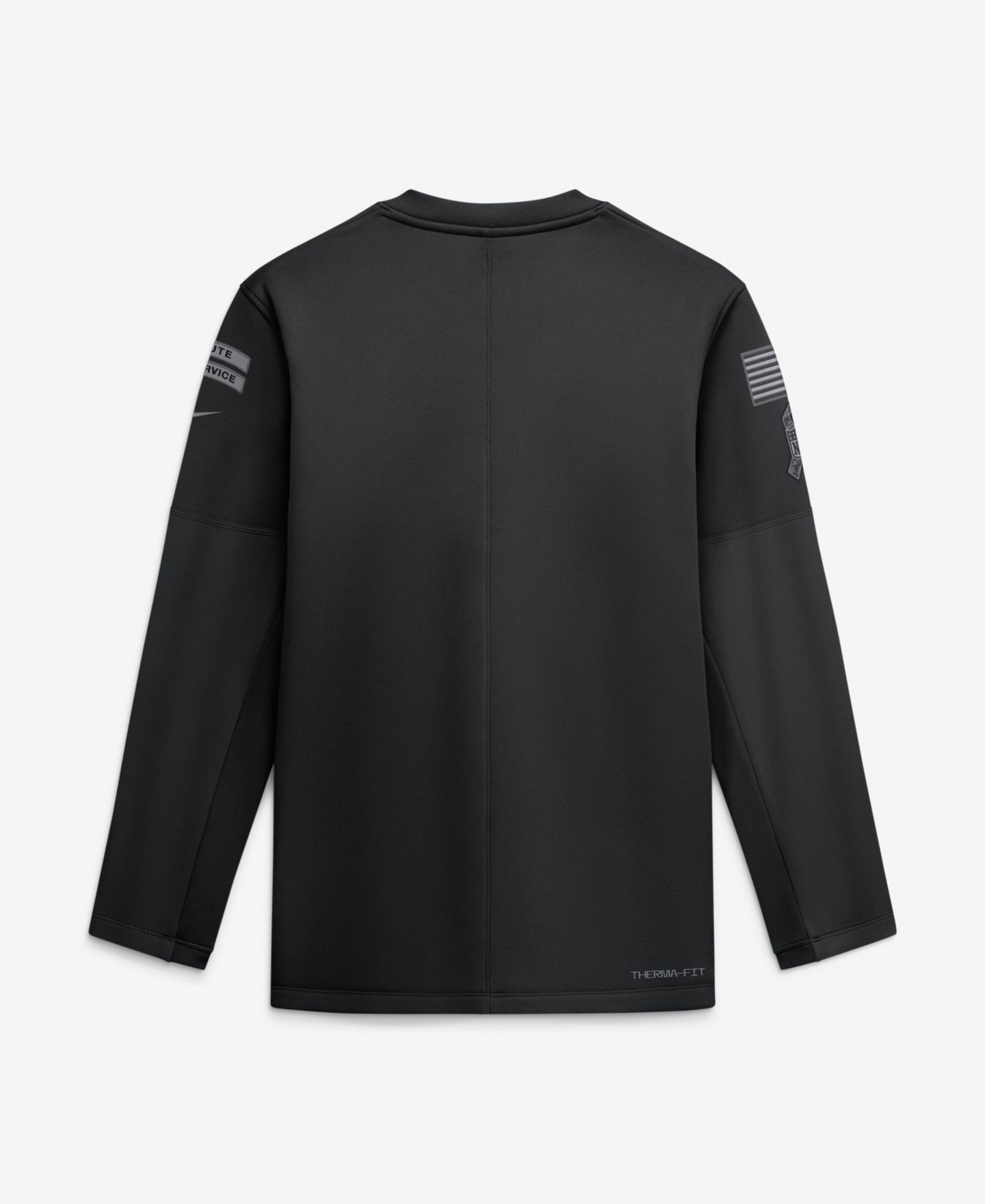 Мужская толстовка Nike Black Chicago Bears 2026 Salute to Service Sideline Coaches Crewneck Therma-FIT — фото 2