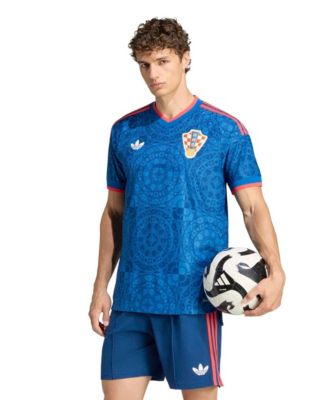 Men's Blue Croatia National Team 2027 Away On-Field Authentic Jersey