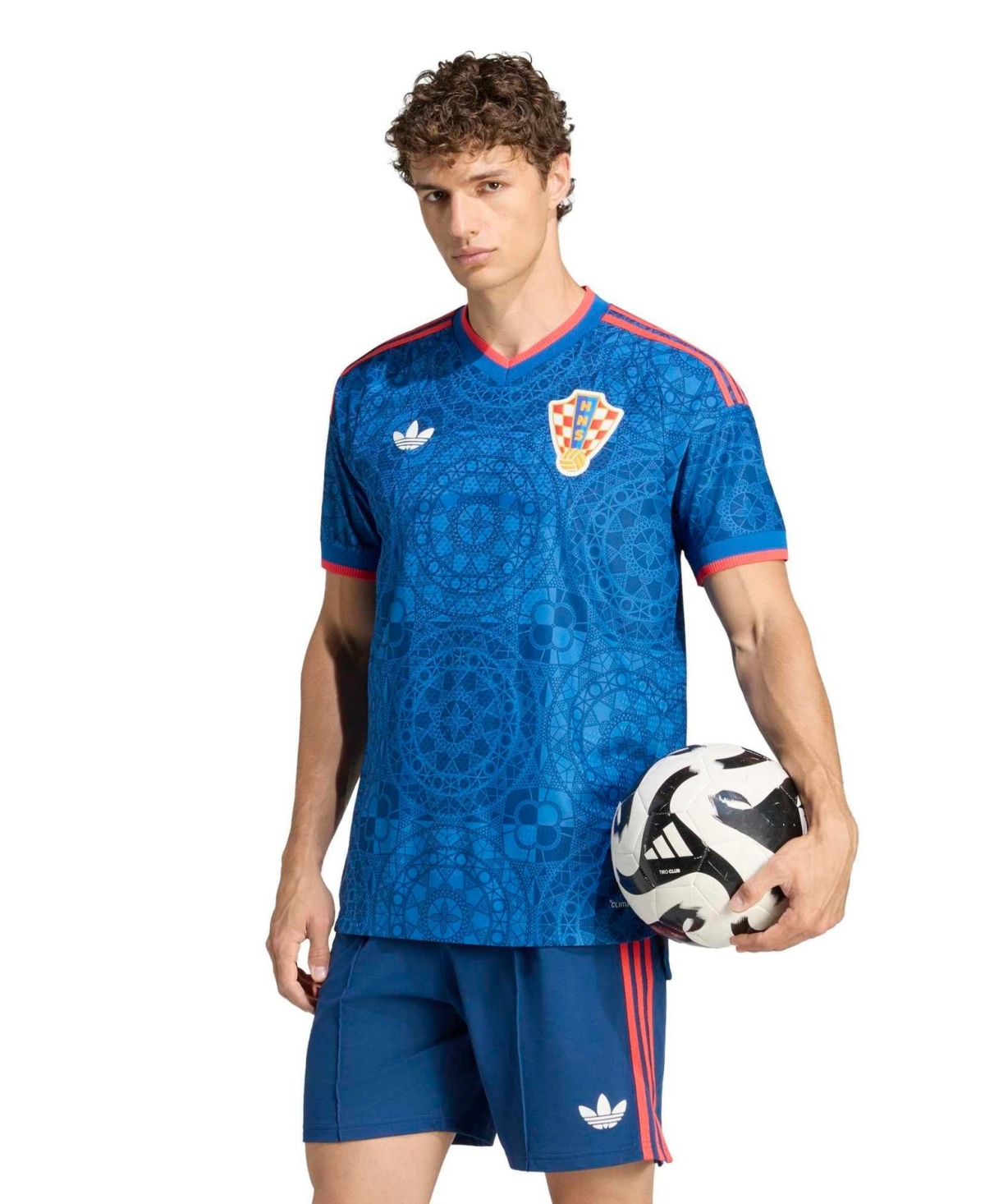 Adidas Men's Blue Croatia National Team 2027 Away On-Field Authentic Jersey