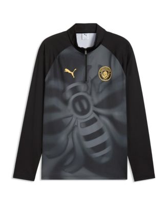 Men's Black Manchester City Quarter-Zip dryCELL Pre-Match Sweatshirt