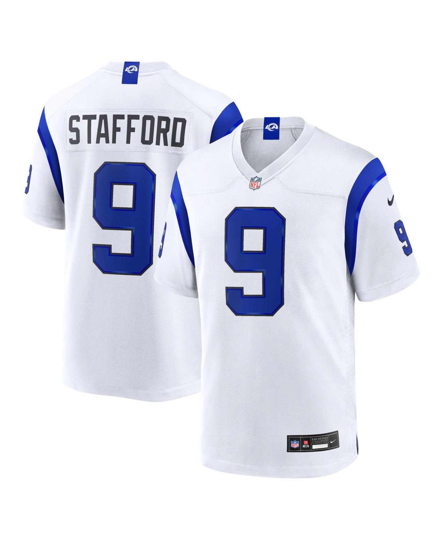 Мужской топ Nike Matthew Stafford Los Angeles Rams Fearsome White Game Jersey — фото 1