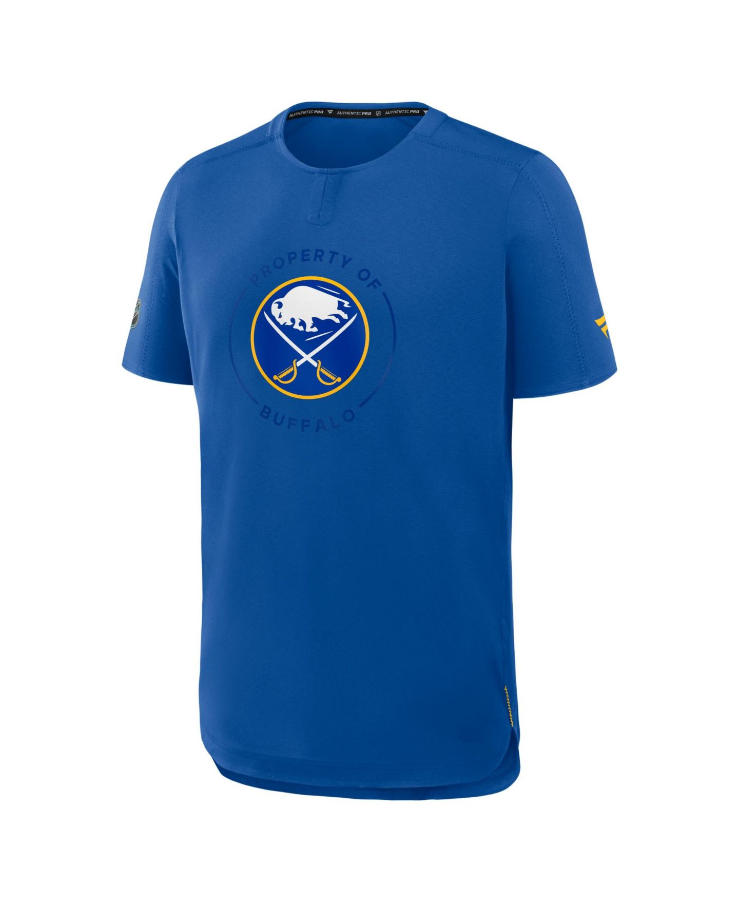 Мужская футболка Fanatics Royal Buffalo Sabres Authentic Pro Train Performance — фото 3