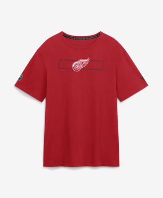 Men's Red Detroit Red Wings Authentic Pro Primary Logo T-Shirt