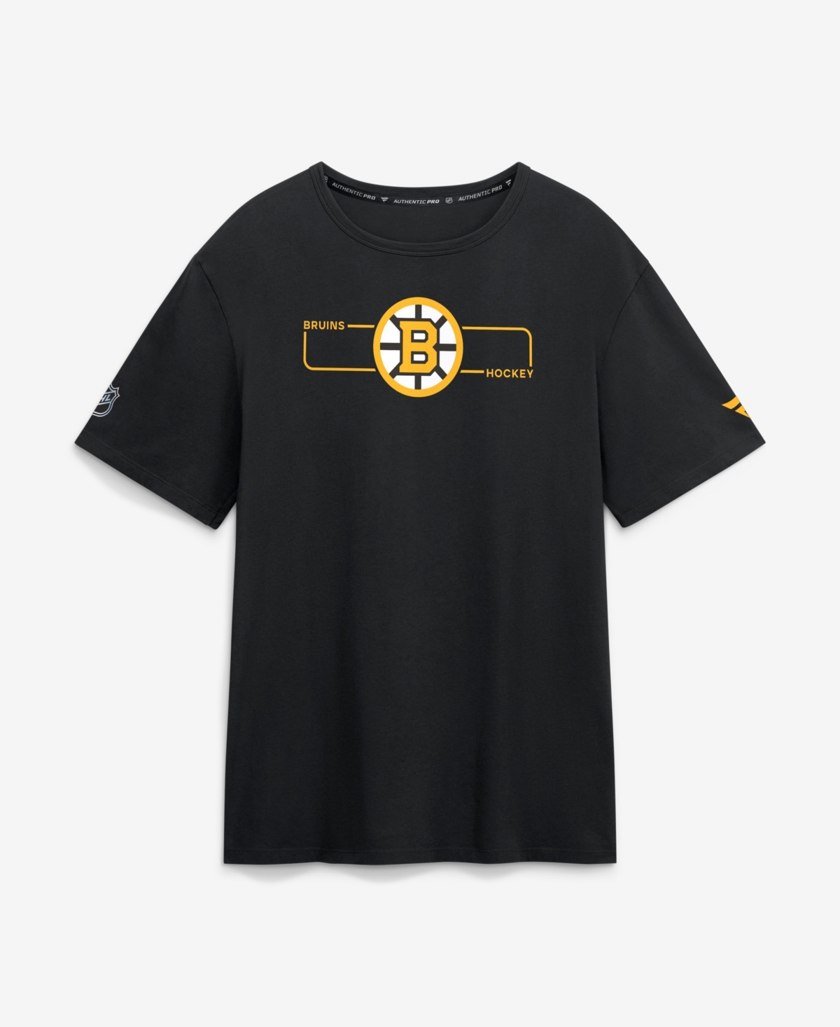 Fanatics Men's Black Boston Bruins Authentic Pro Primary Logo T-Shirt