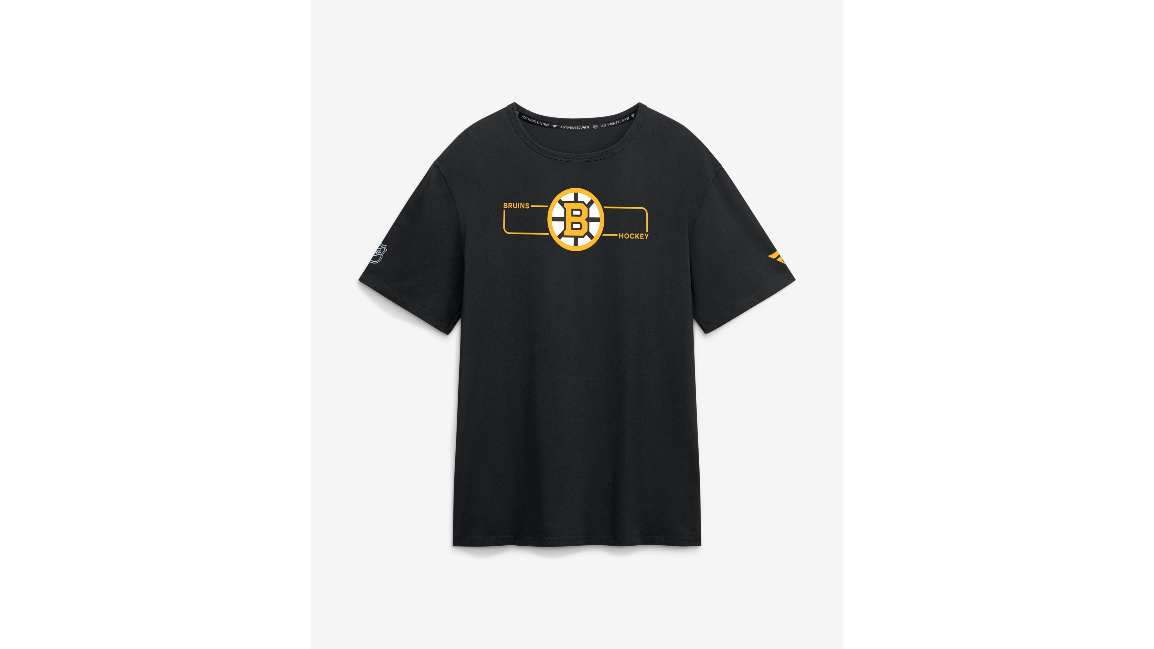 Fanatics Men's Black Boston Bruins Authentic Pro Primary Logo T-Shirt