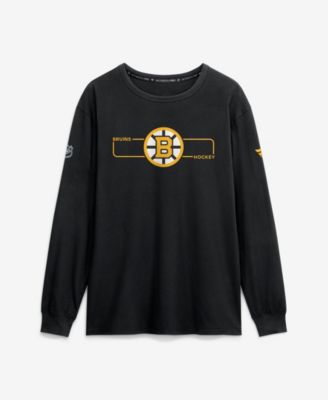 Men's Black Boston Bruins Authentic Pro Primary Logo Long Sleeve T-Shirt