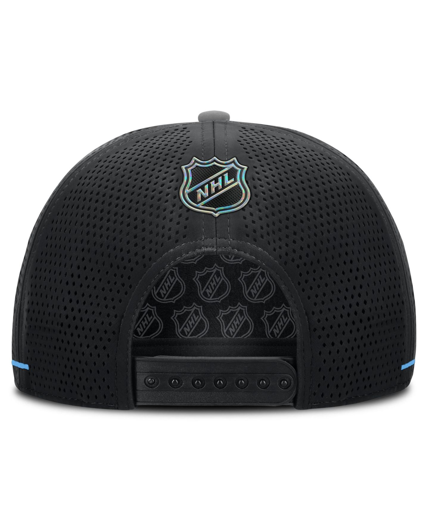 Мужская кепка Fanatics Black Utah Mammoth Authentic Pro Rink Vented A-Frame Adjustable Hat — фото 4