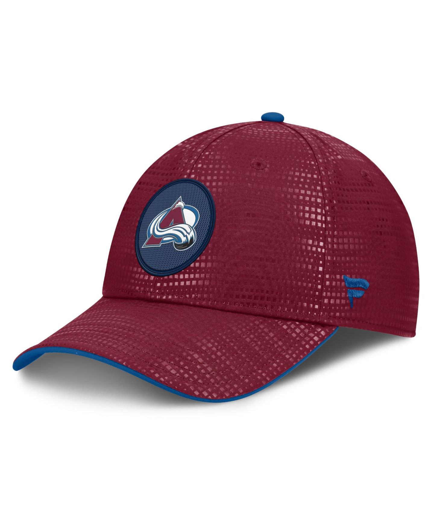 Мужской головной убор Fanatics Burgundy Colorado Avalanche Authentic Pro Rink Debossed Stretch Fit Hat — фото 1