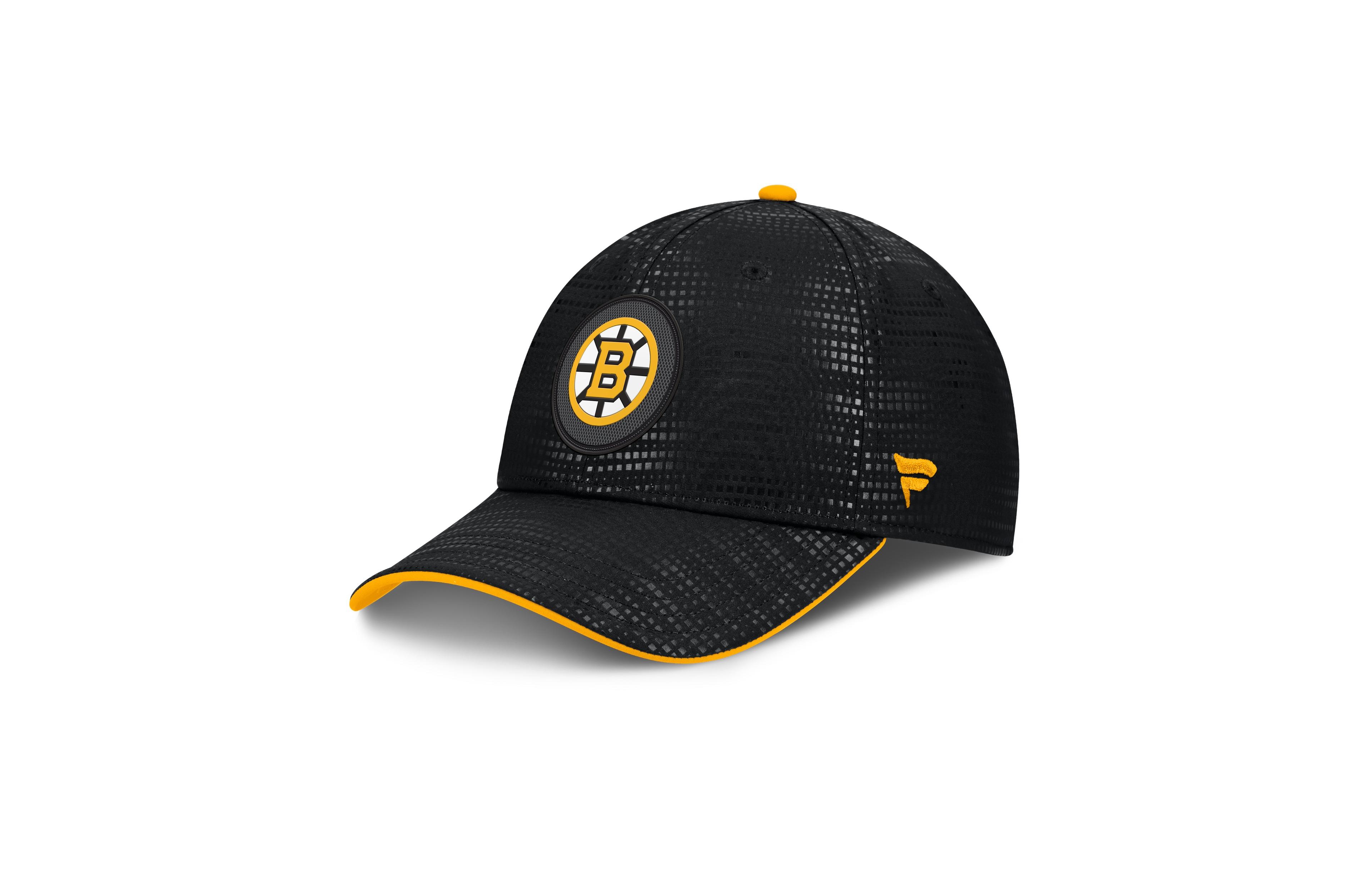 Fanatics Men's Black Boston Bruins Authentic Pro Rink Debossed Stretch Fit Hat