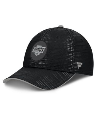 Men's Black Los Angeles Kings Authentic Pro Rink Debossed Stretch Fit Hat