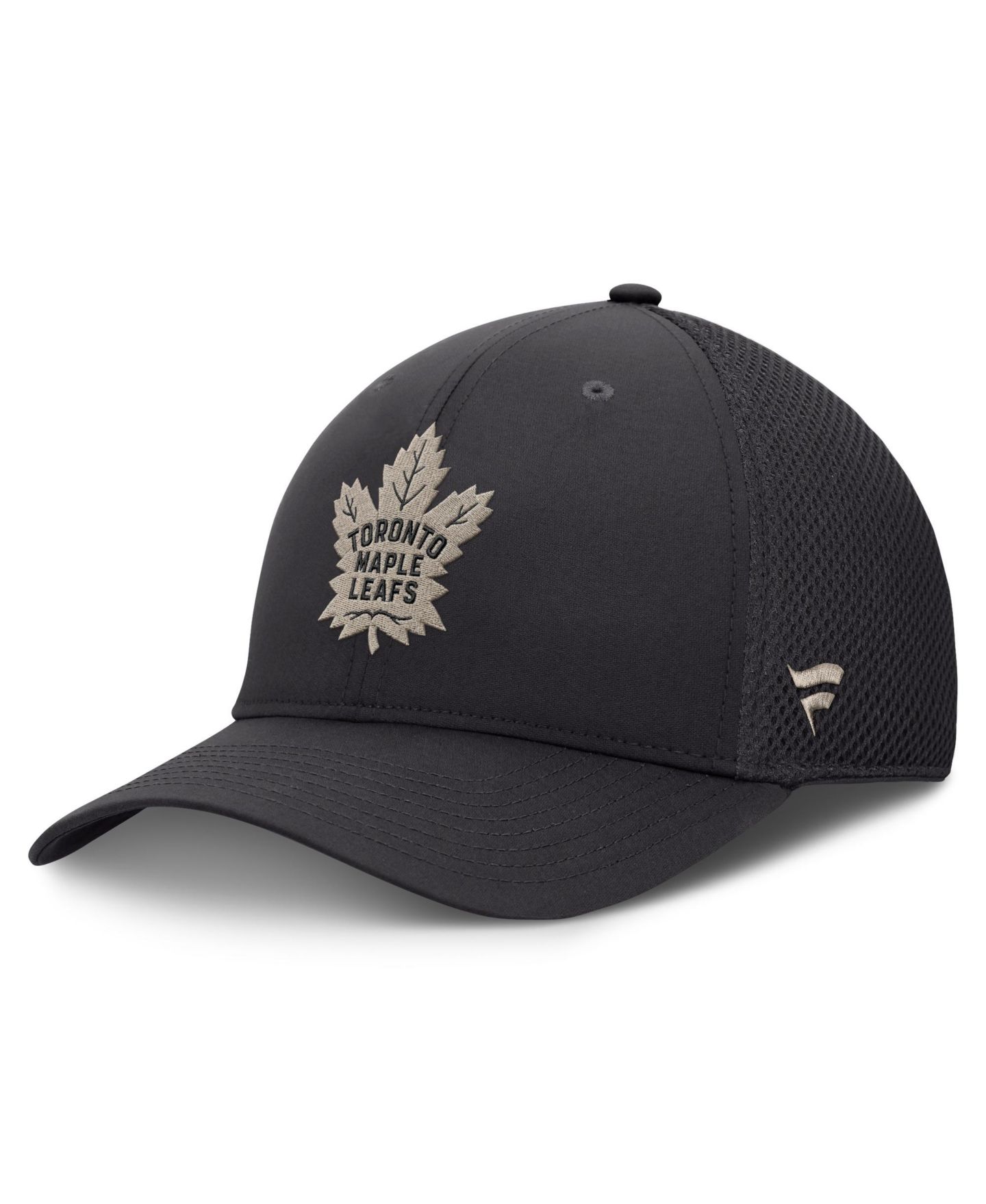 Мужской головной убор Fanatics Charcoal Toronto Maple Leafs Authentic Pro Road Meshback Stretch Hat — фото 1