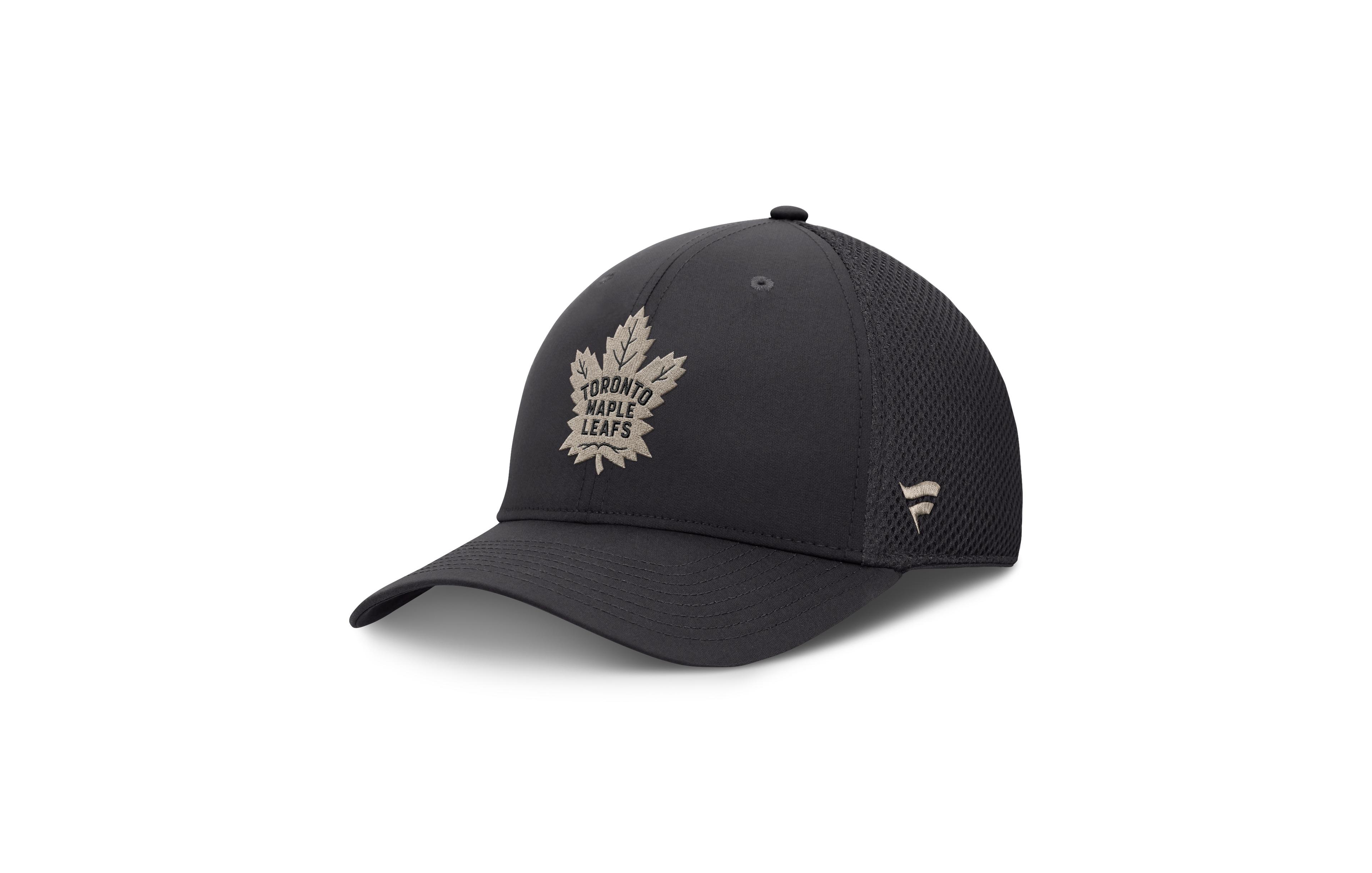 Fanatics Men's Charcoal Toronto Maple Leafs Authentic Pro Road Meshback Stretch Hat