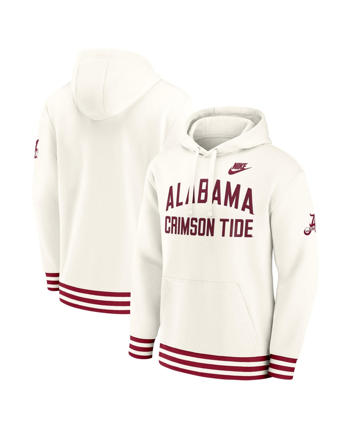 Nike Men's Cream Alabama Crimson Tide Legacy Retro Pullover Hoodie
