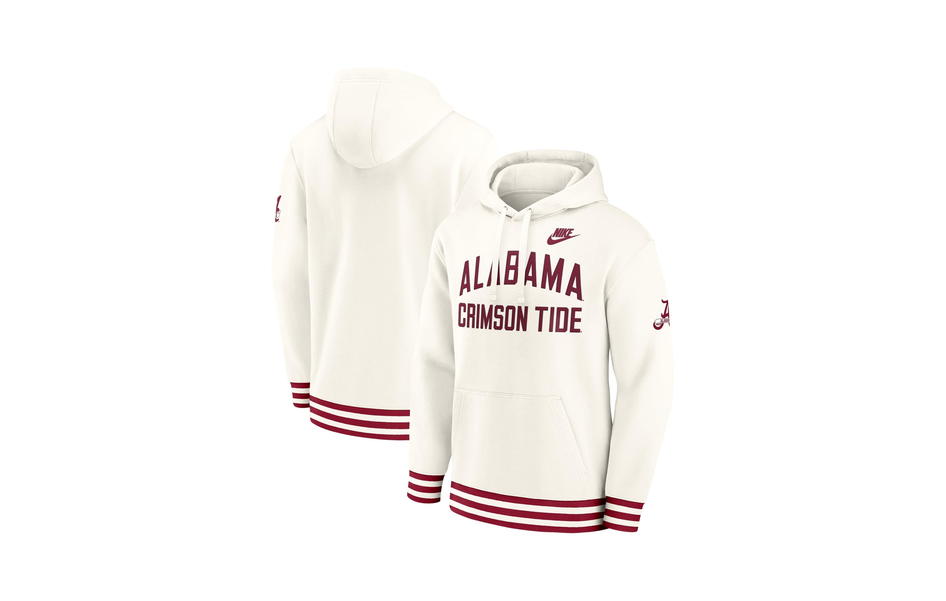 Nike Men's Cream Alabama Crimson Tide Legacy Retro Pullover Hoodie
