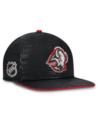 Men's Black Buffalo Sabres Alternate Authentic Pro Rink Snapback Hat