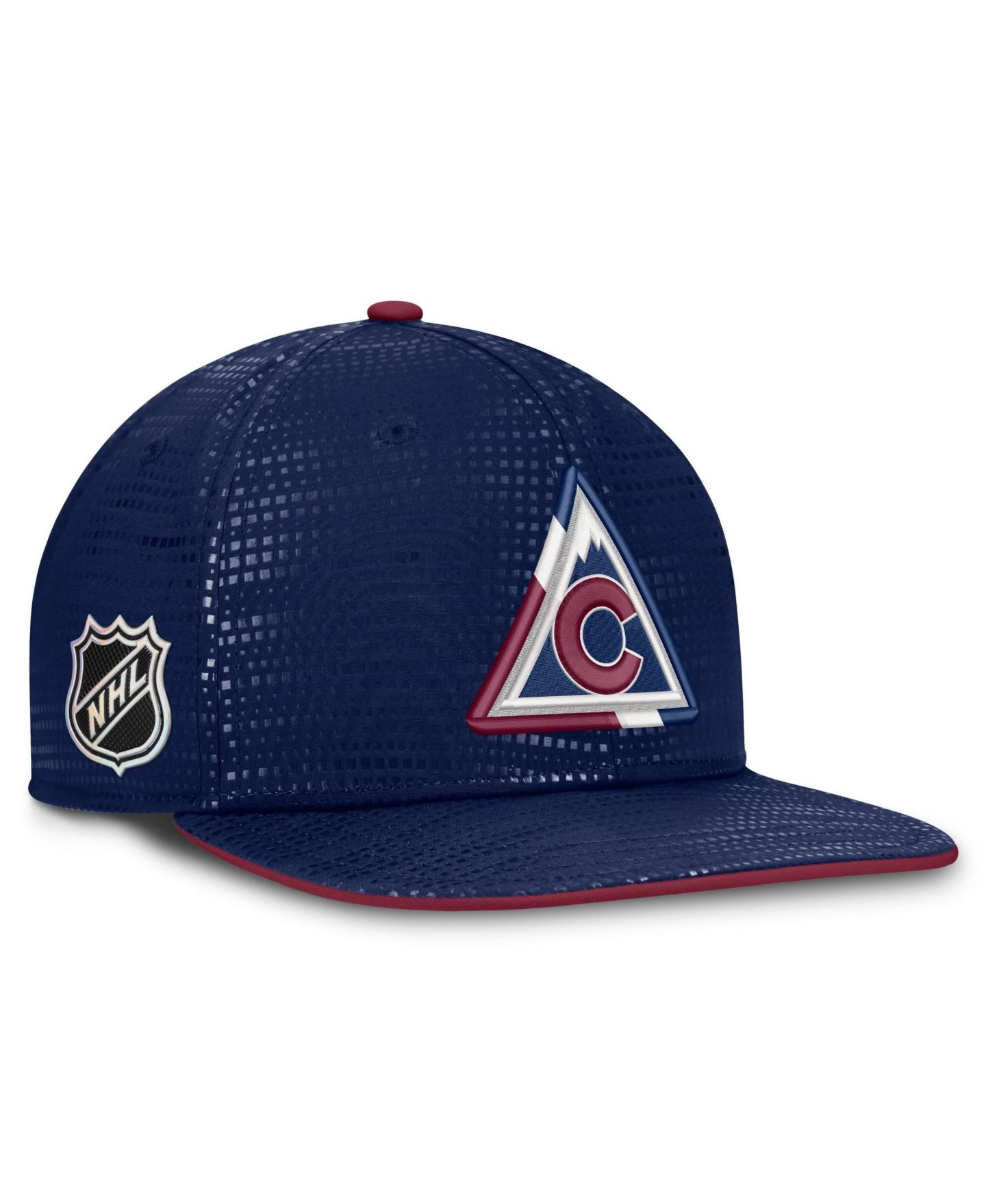 Мужская кепка Fanatics Navy Colorado Avalanche Alternate Authentic Pro Rink Snapback Hat — фото 1