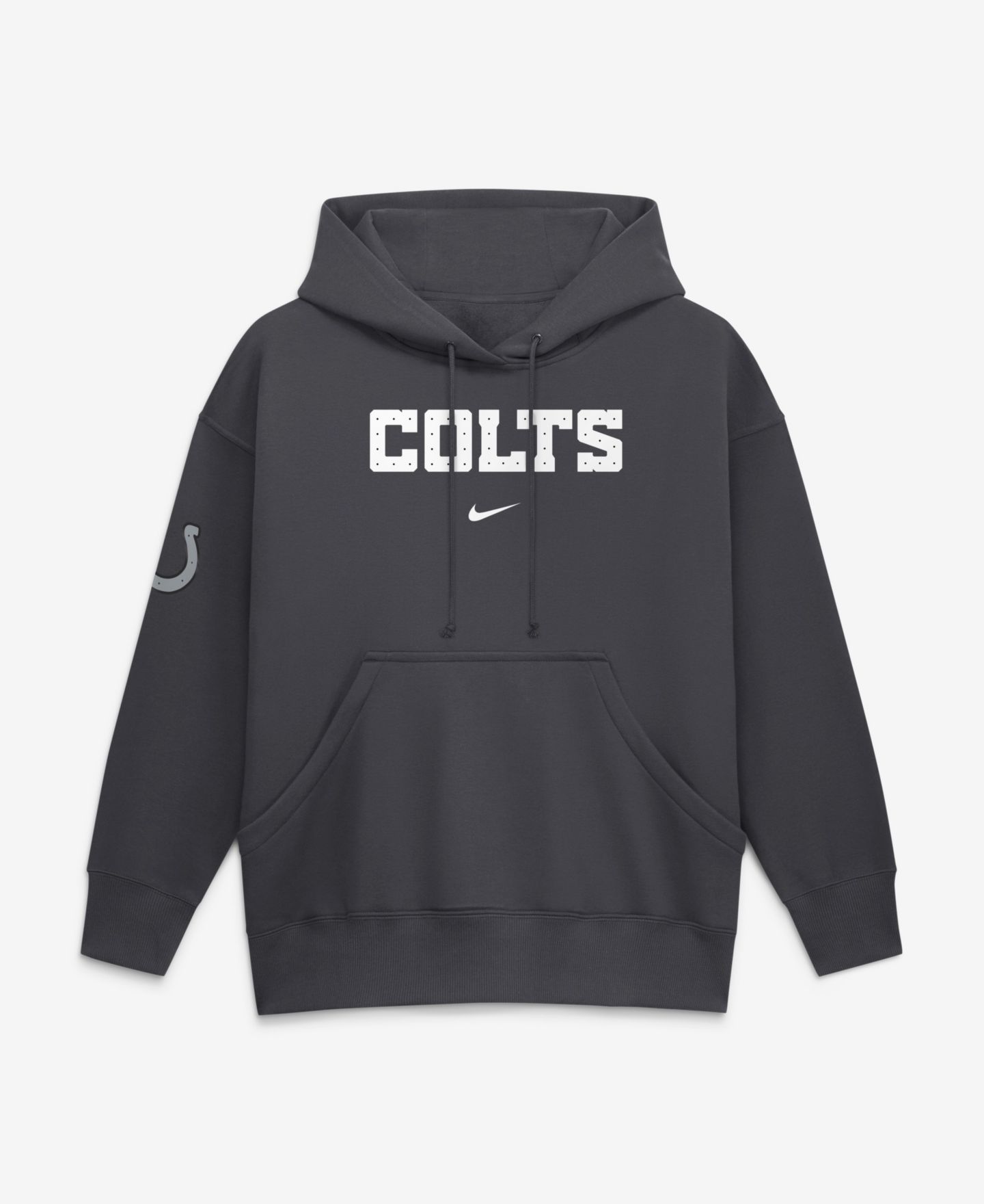 Женское худи Nike Anthracite Indianapolis Colts 2026 Rivalries Collection Oversized Pullover — фото 4
