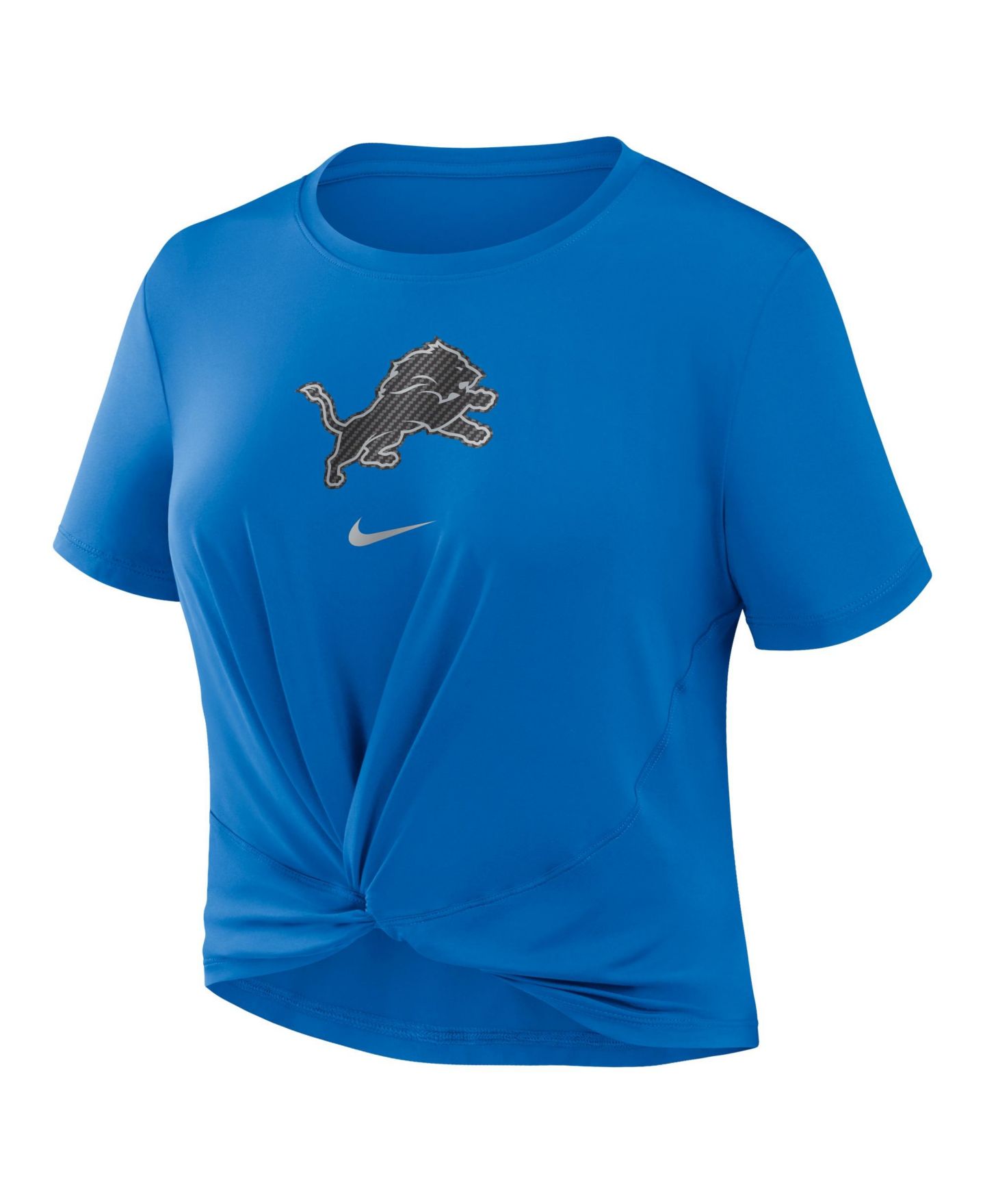 Женская футболка Nike Blue Detroit Lions 2026 Rivalries Collection Classic Twist Cropped — фото 6