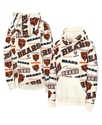 Big Boys' and Girls' Cream Chicago Bears Shake Bake Hoodie