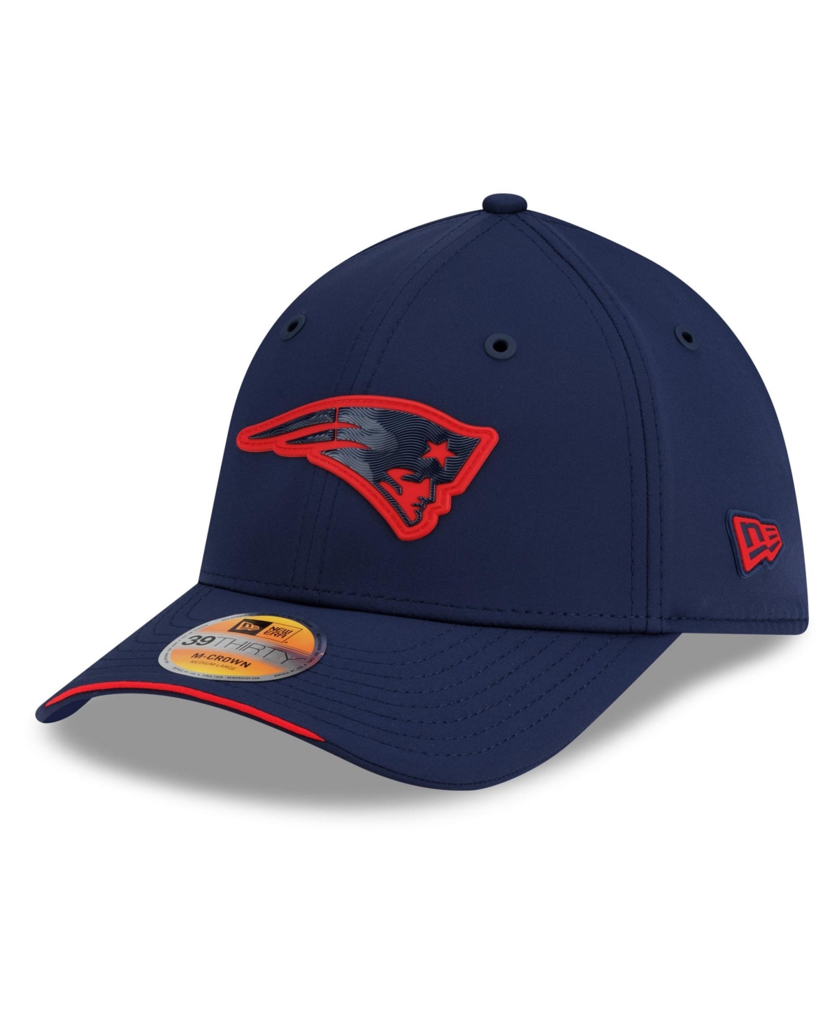 New Era Men's Navy England Patriots 2026 Sideline 39THIRTY M-Crown Flex Hat