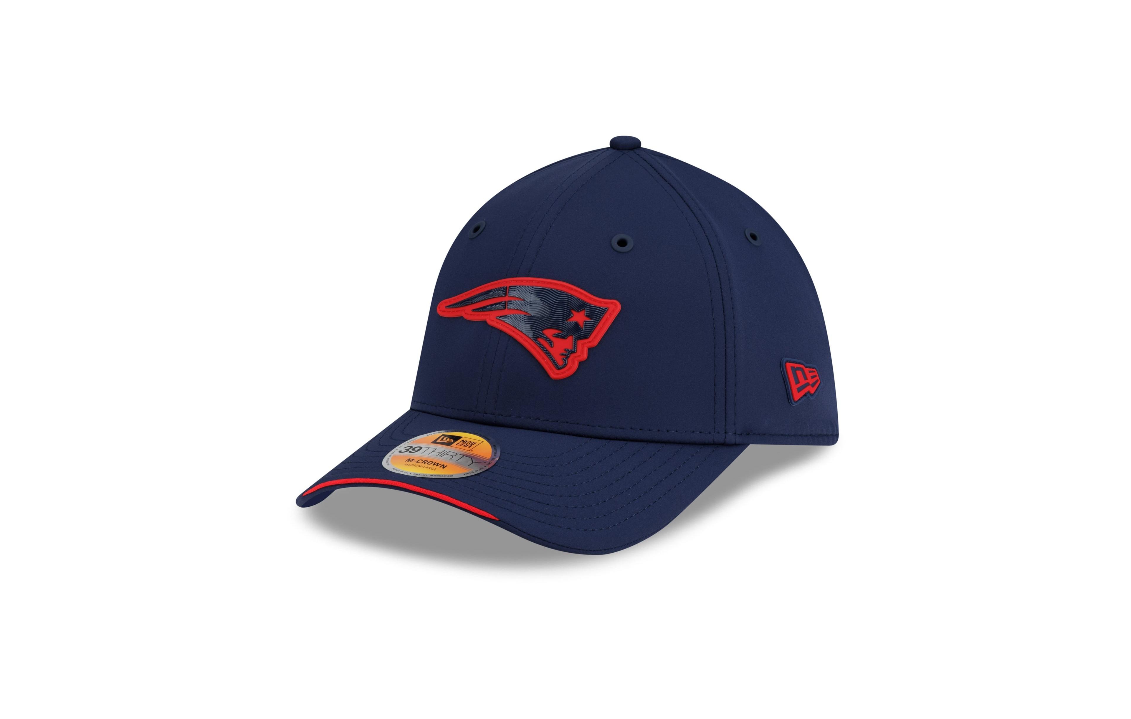 New Era Men's Navy England Patriots 2026 Sideline 39THIRTY M-Crown Flex Hat