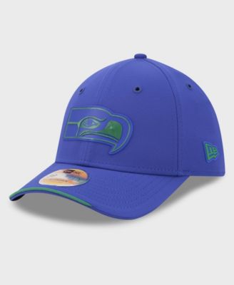 Men's Royal Seattle Seahawks 2026 Sideline Throwback 39THIRTY M-Crown Flex Hat