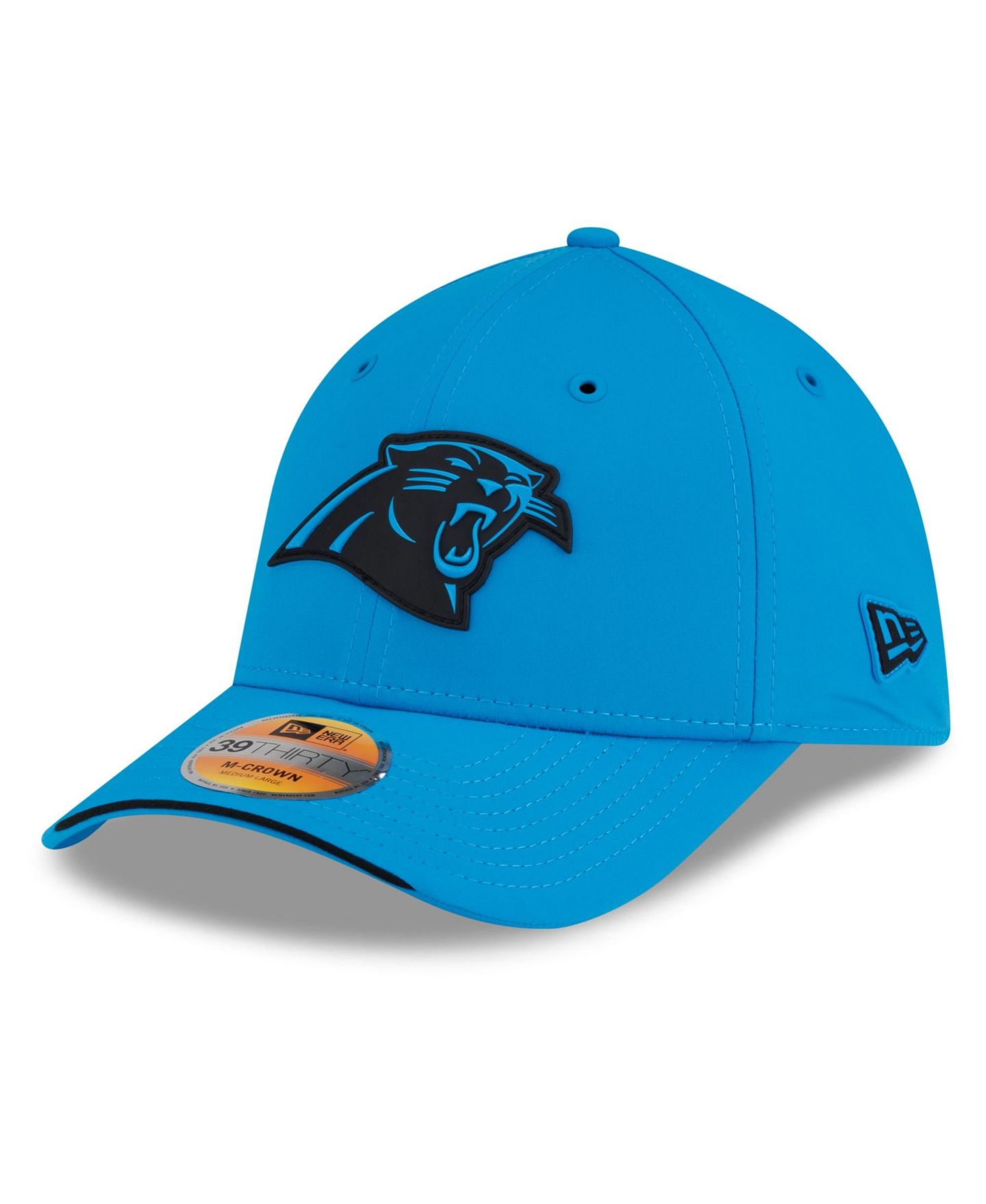 Мужская кепка New Era Blue Carolina Panthers 2026 Sideline 39THIRTY M-Crown Flex Hat — фото 1