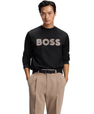 Men’s Cotton-Terry Logo Detail Sweatshirt