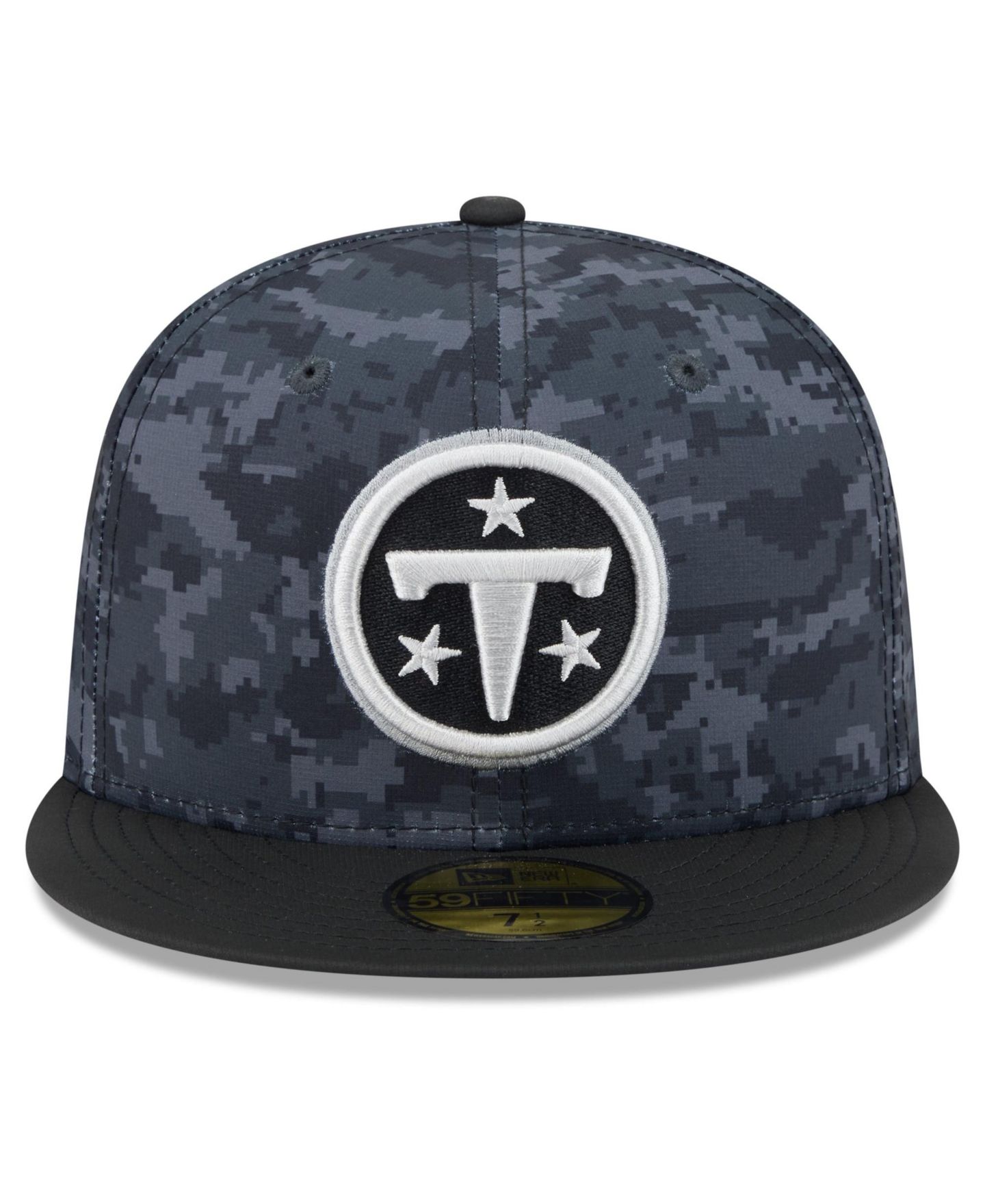 Мужская кепка New Era Black Tennessee Titans 2026 Salute To Service 59FIFTY Fitted Hat — фото 2