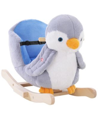 Penguin Plush Musical Rocking Horse, 88-lb. Capacity, 18 Months+
