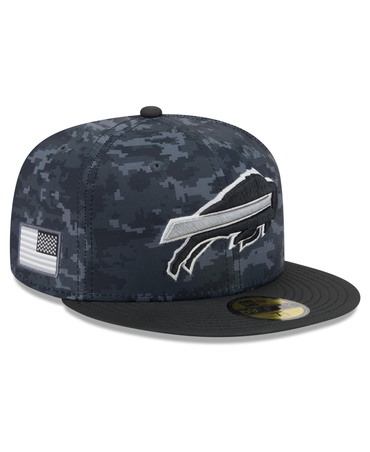 New Era Men's Black Buffalo Bills 2026 Salute To Service 59FIFTY Fitted Hat - Black