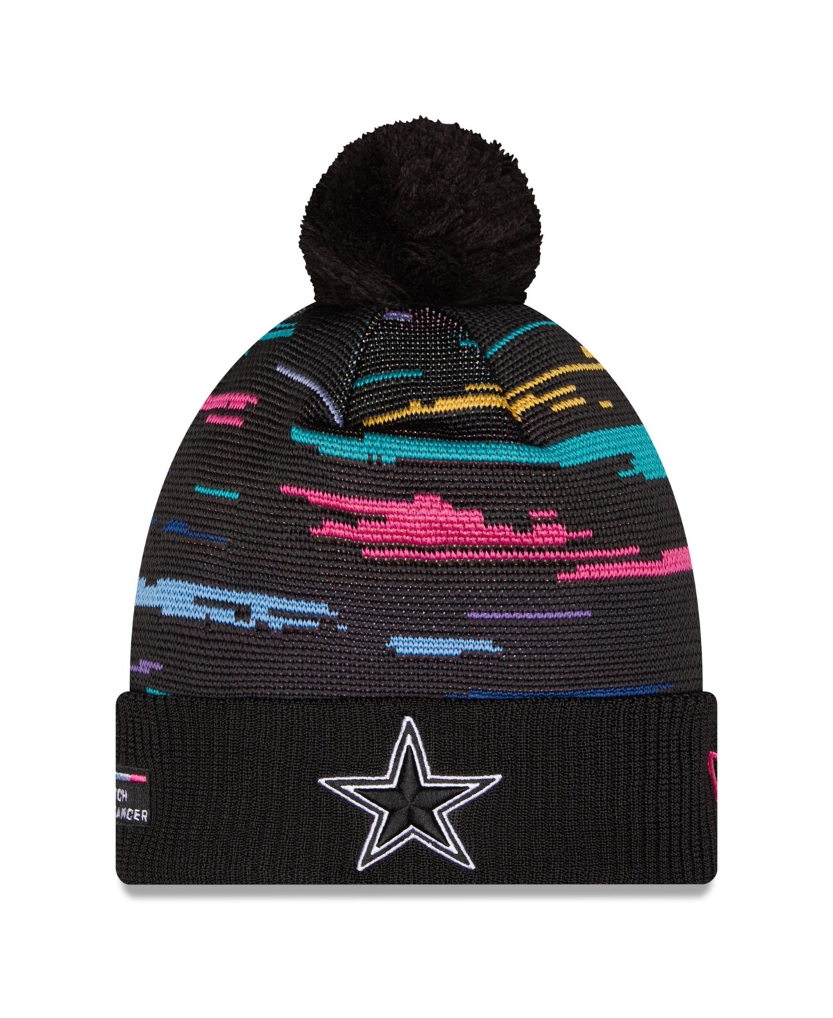 New Era Men's Black Dallas Cowboys 2026 Nfl Crucial Catch Cuffed Knit with Pom Hat - Black