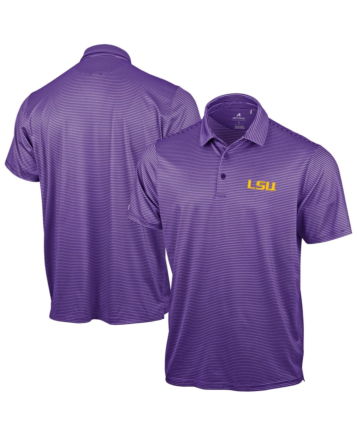 Antigua Men's Purple Lsu Tigers Lineage Polo Shirt