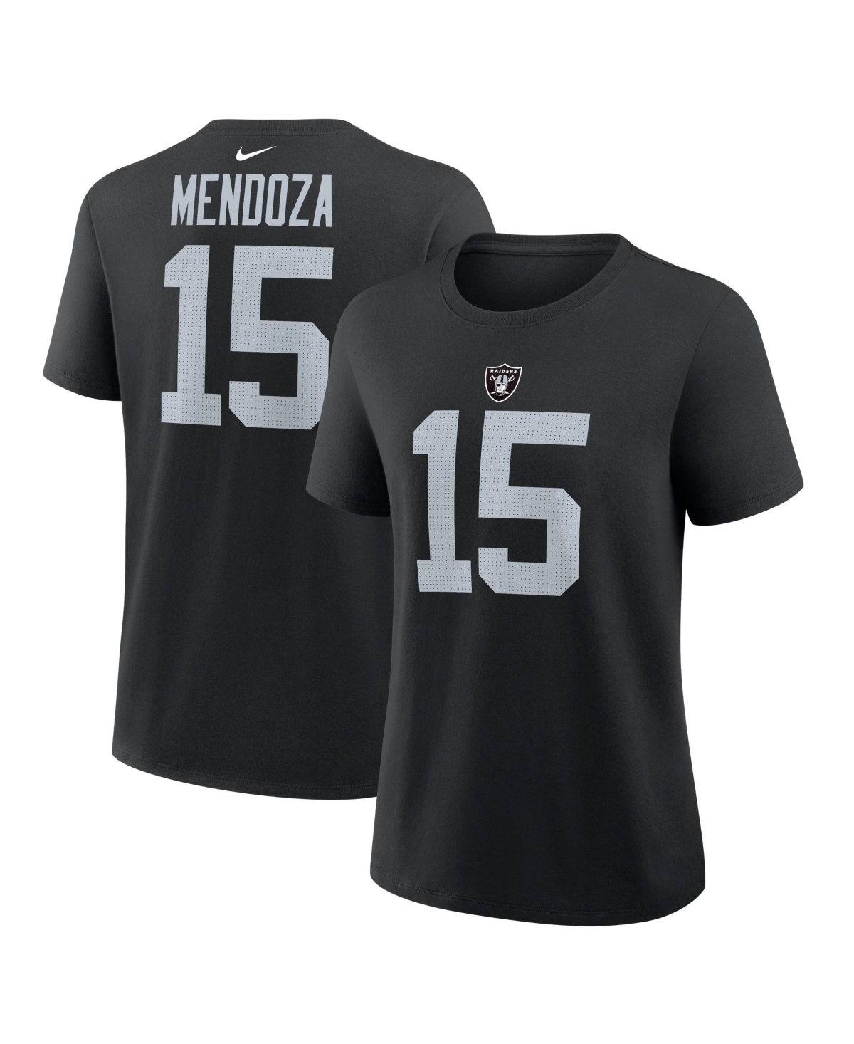 Nike Women's Fernando Mendoza Black Las Vegas Raiders Name & Number T-Shirt