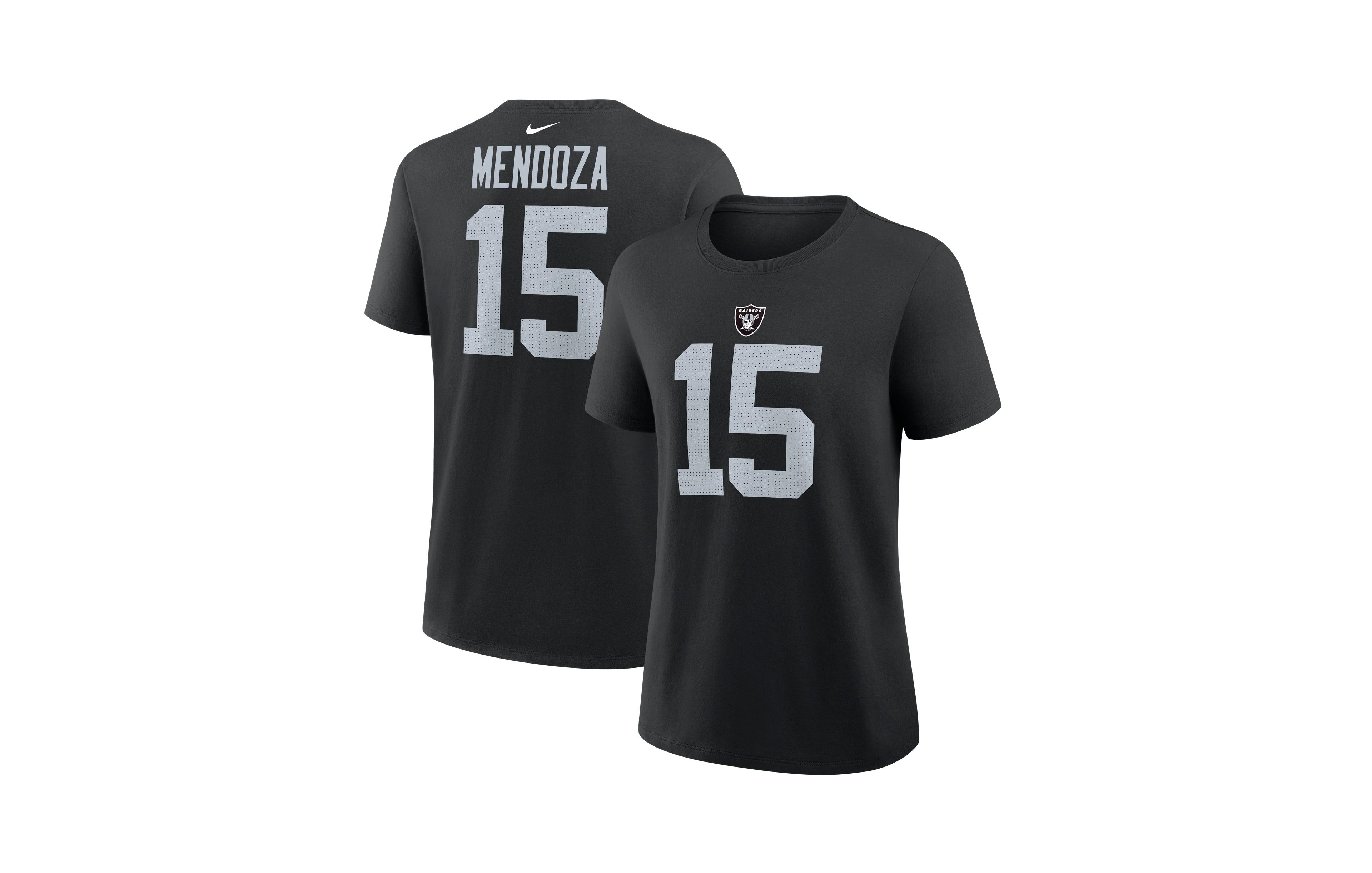 Nike Women's Fernando Mendoza Black Las Vegas Raiders Name & Number T-Shirt