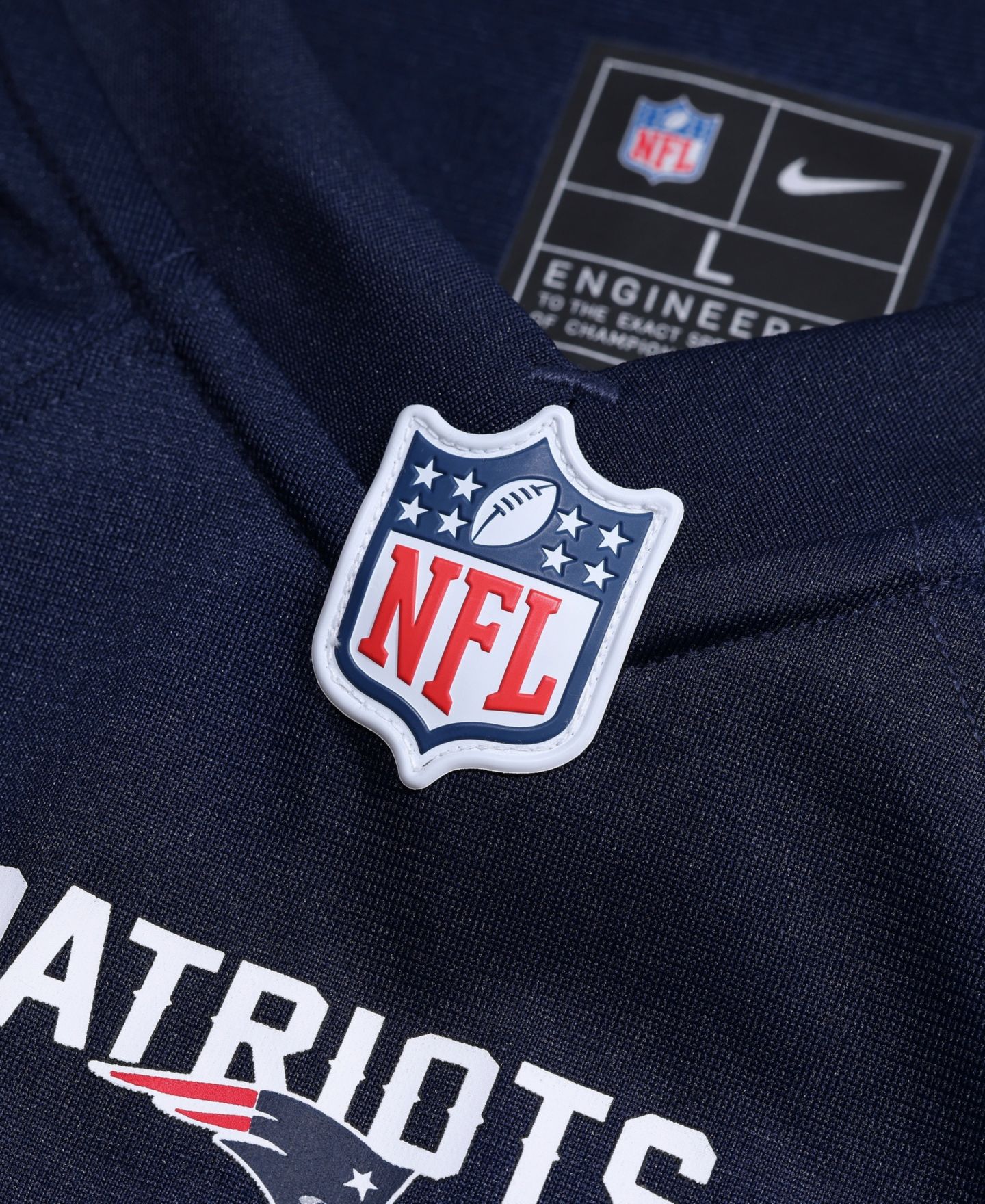 Мужской топ Nike A.J. Brown Navy New England Patriots Team Game Jersey — фото 6