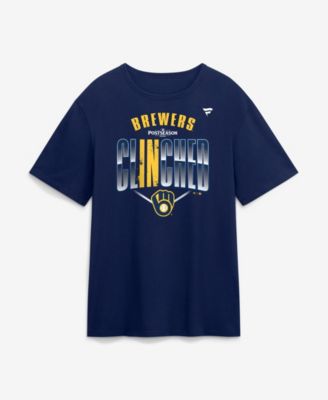 Men's Navy Milwaukee Brewers 2026 MLB Postseason Locker Room T-Shirt