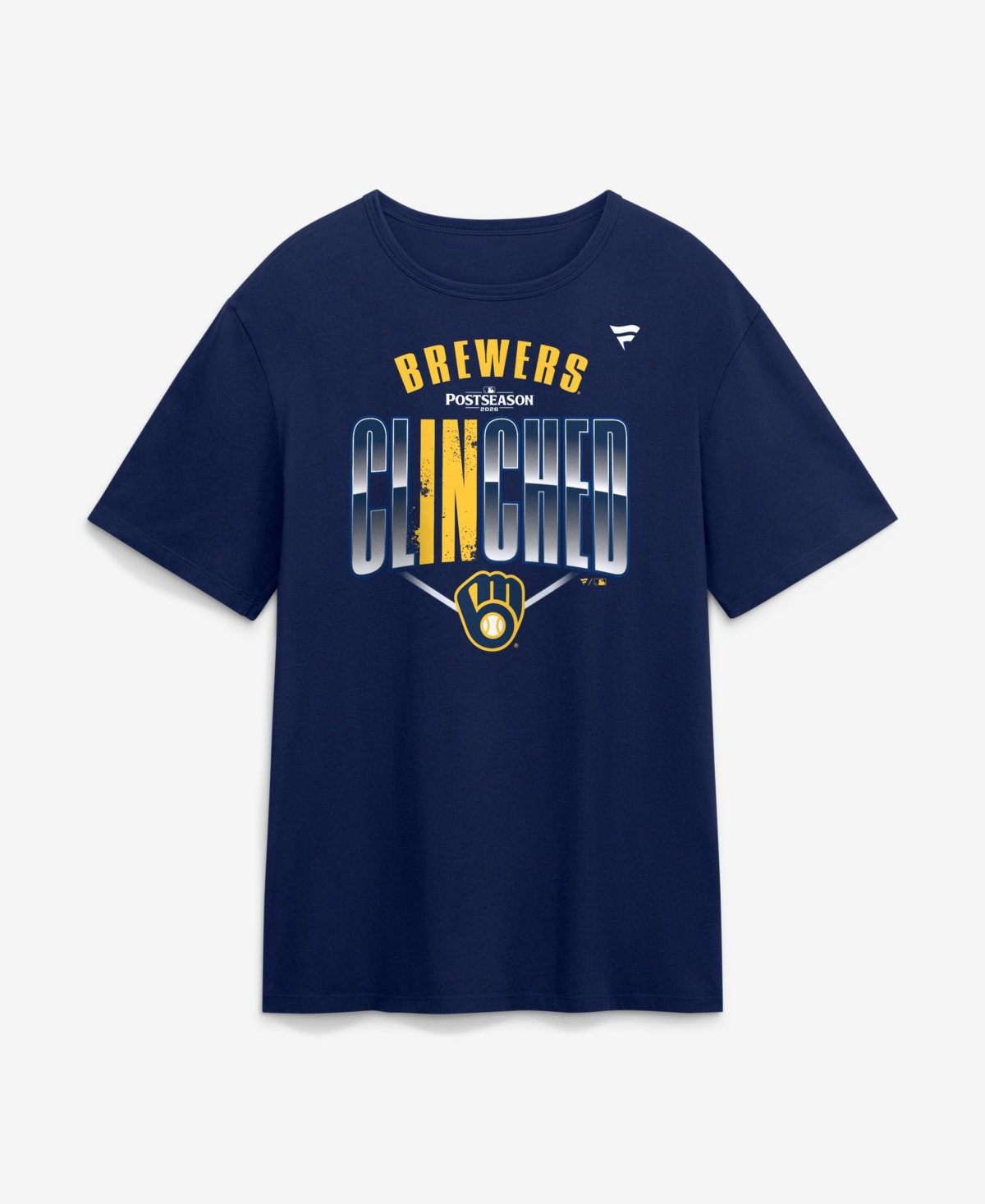 Fanatics Men's Navy Milwaukee Brewers 2026 Mlb Postseason Locker Room T-Shirt