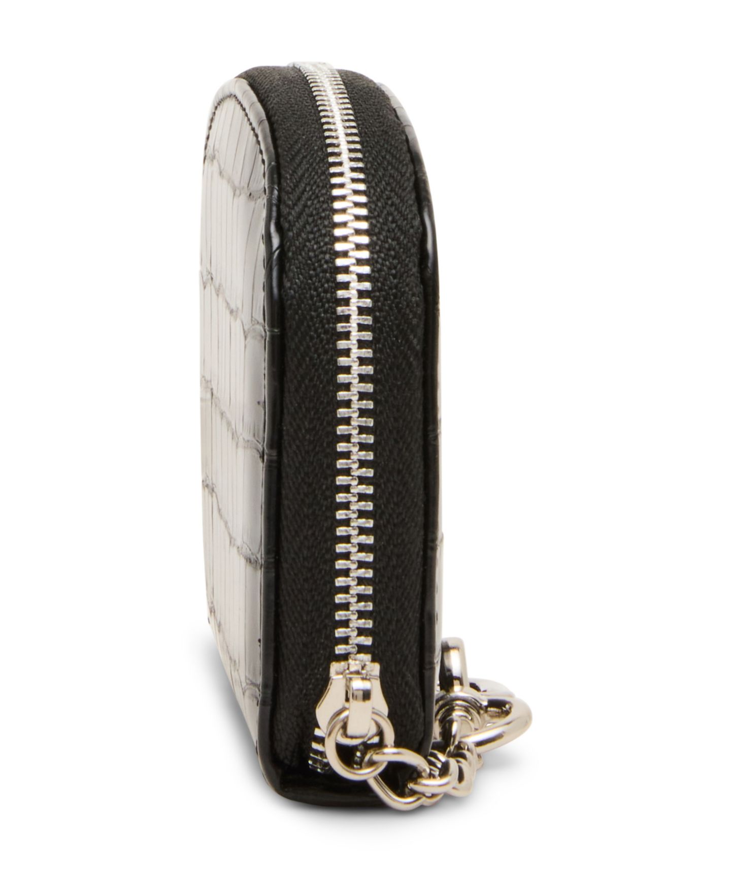Женские кошельки Steve Madden Jadez Faux Leather Coin Purse With Zipper Closure and Key Chain, цвет: Чёрный — фото 5